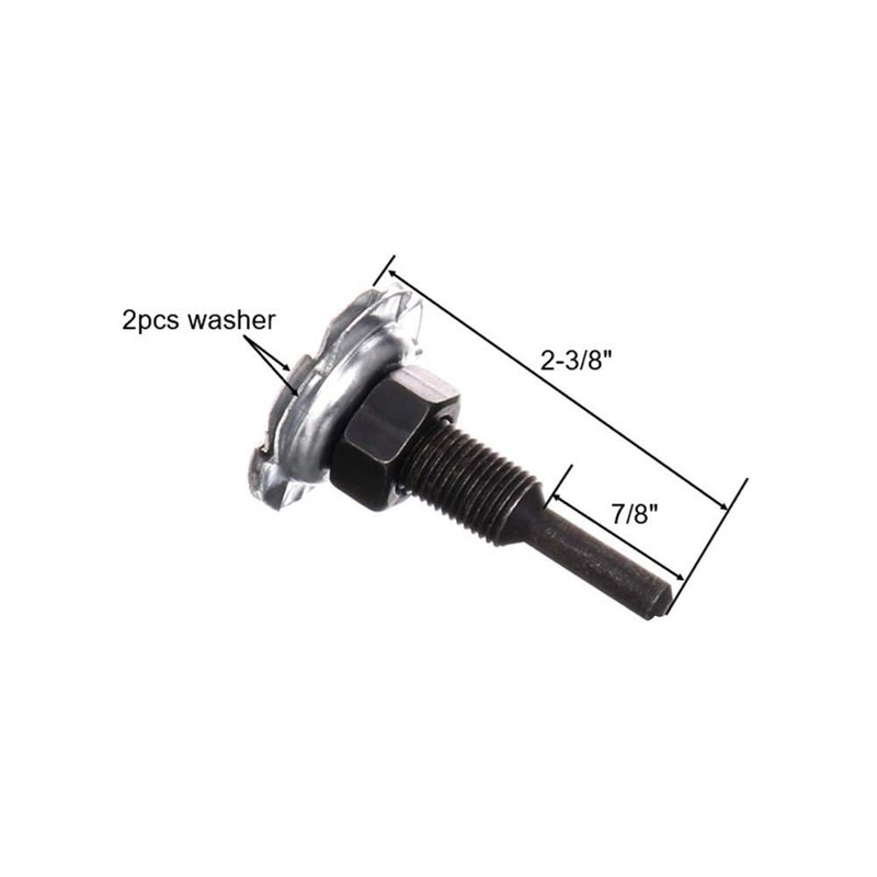 BLSGBUIDING Arbor Mandrel for Drill 1/4" Shank 1/2" Threads Arbor Adapter for Buffing Polishing Wheel 2pcs - Image 3